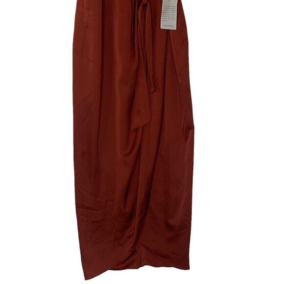 Shona Joy HalterSatin Midi Cocktail Dress| Size 12 - Picture 8 of 8